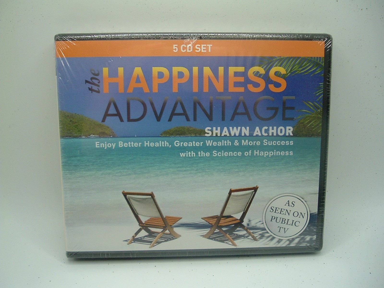 The Happiness Advantage by Shawn Achor 5 CD AUDIOBOOK — BRAND NEW ships FREE!
