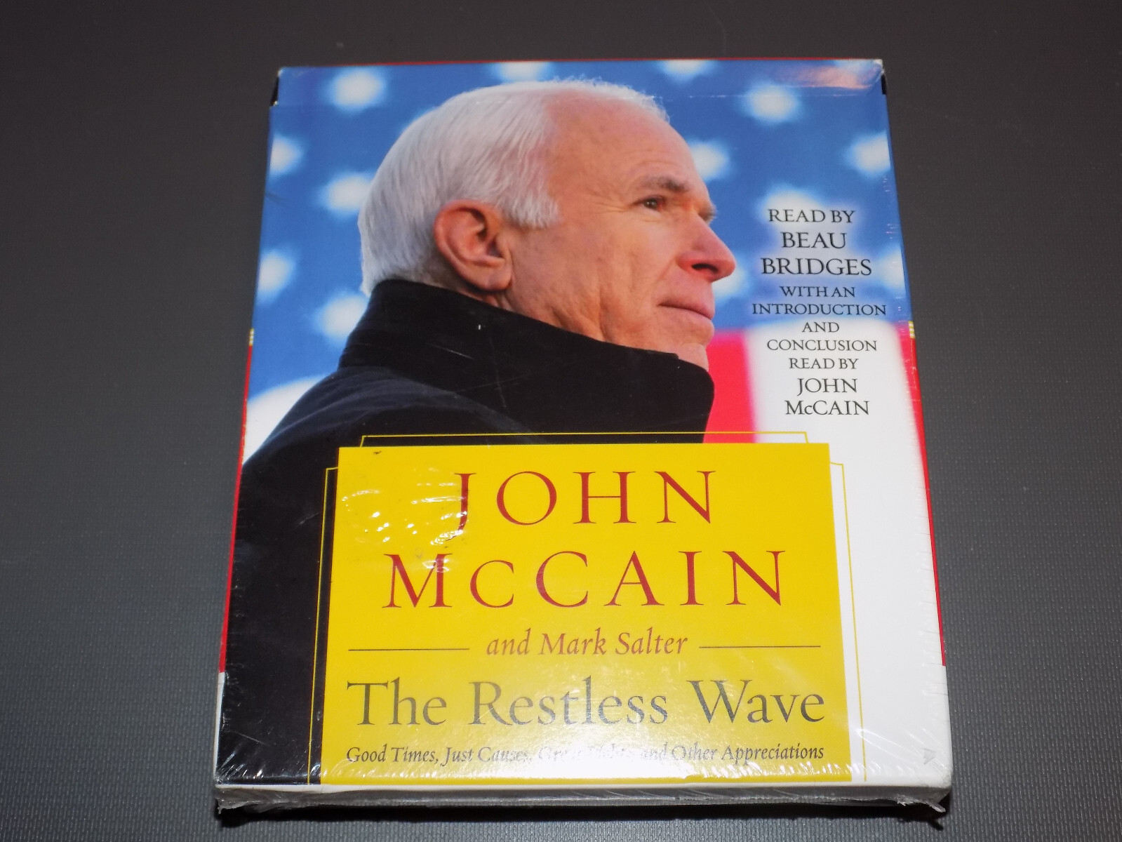THE RESTLESS WAVE John McCain Beau Bridges Memoir 11 Disc CD AUDIOBOK SEALED NEW