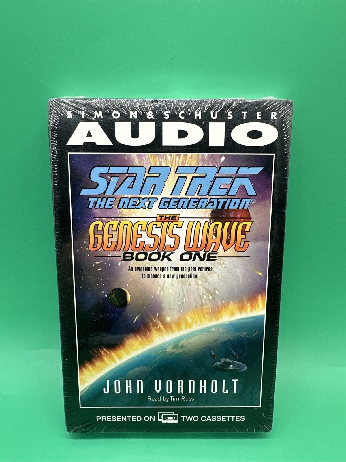 STAR TREK : The Genesis Wave: Bk. 1 by John Vornholt (Audio CASSETTE) SEALED NEW