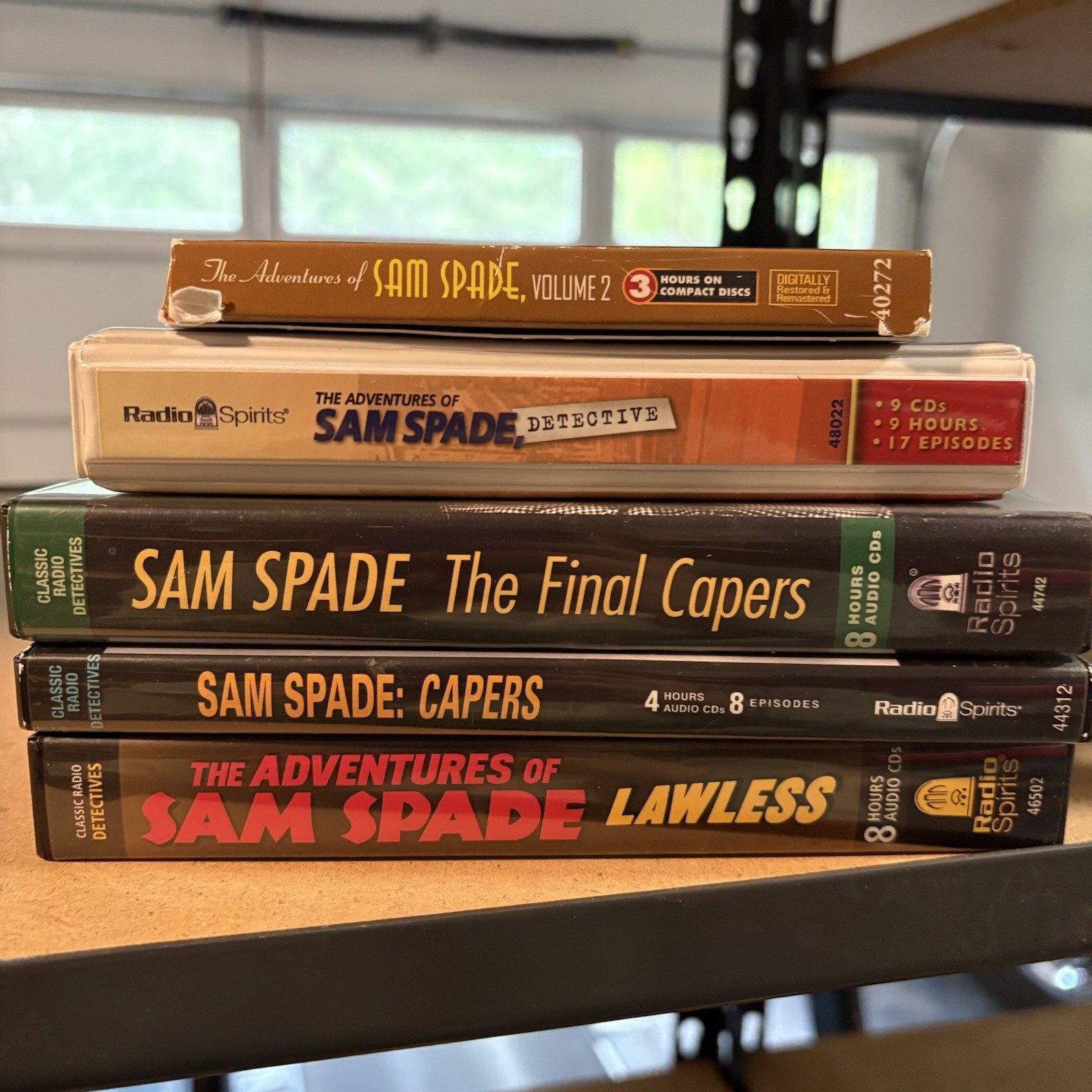 Radio Spirits Sam Spade Final Capers & Lawless Classic Detectives. FIVE SETS