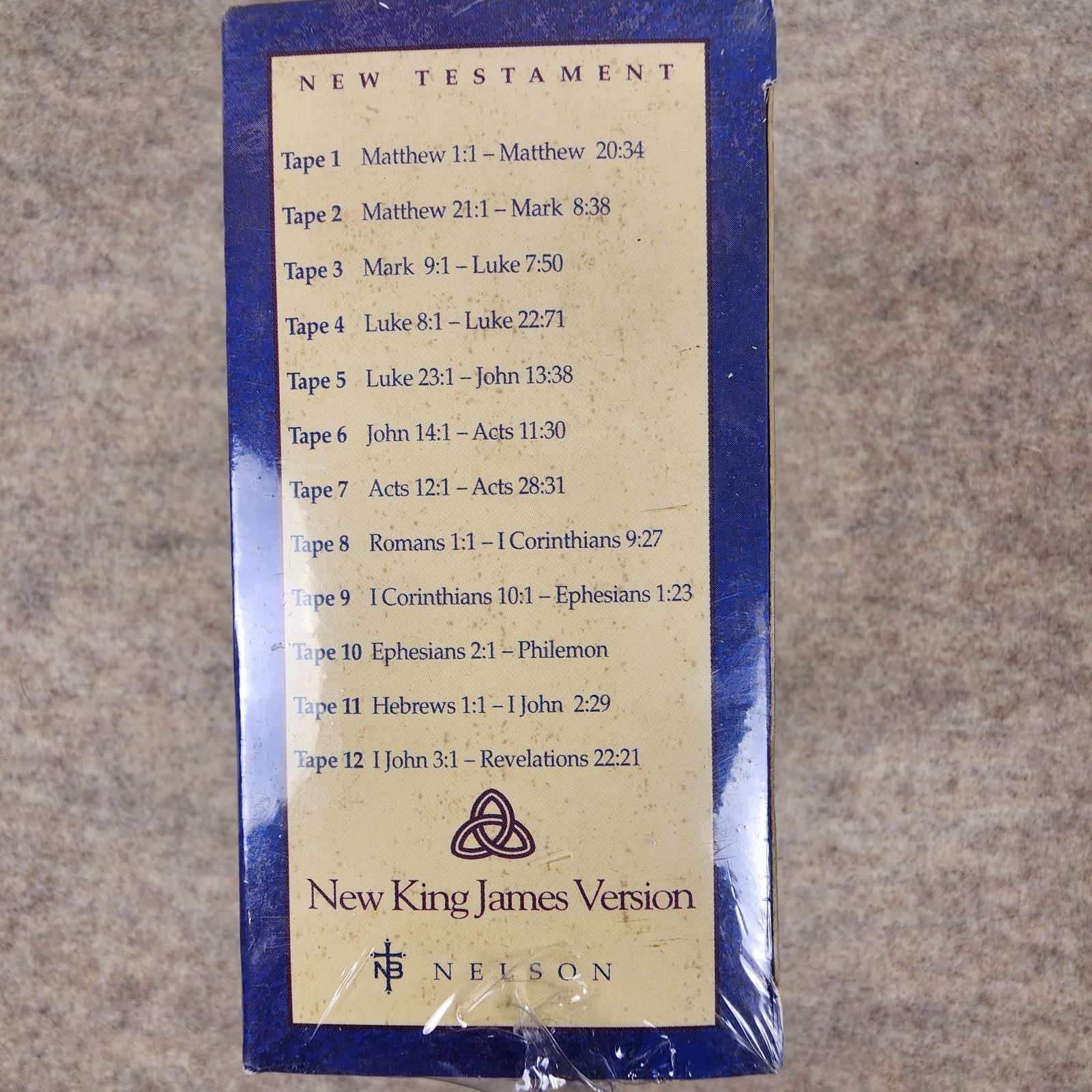 New Testament by Cliff Barrows (1993, Audio Cassette) NKJV Nelson Audio Library