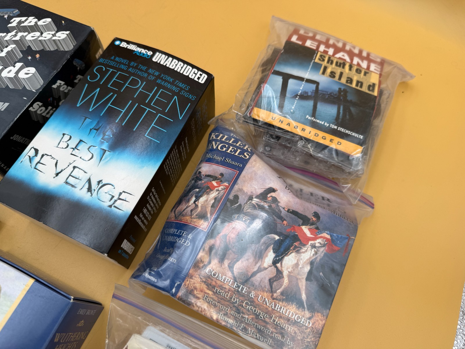 11 Audiobook Cassette Tape Lot Christie Poe Bronte Mystery Unabridged Set