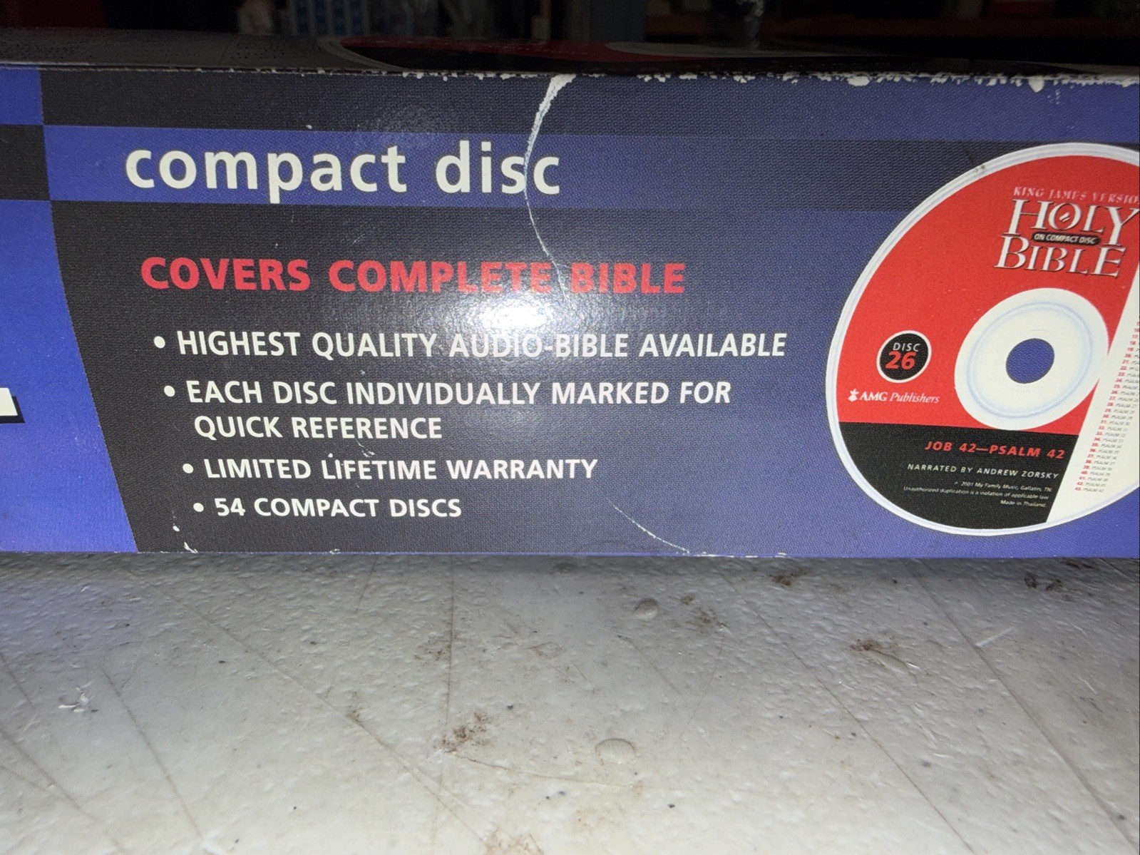 Bible Audio CD KJV Old & New Testament Andrew Zorsky Complete 54 Disc & Case