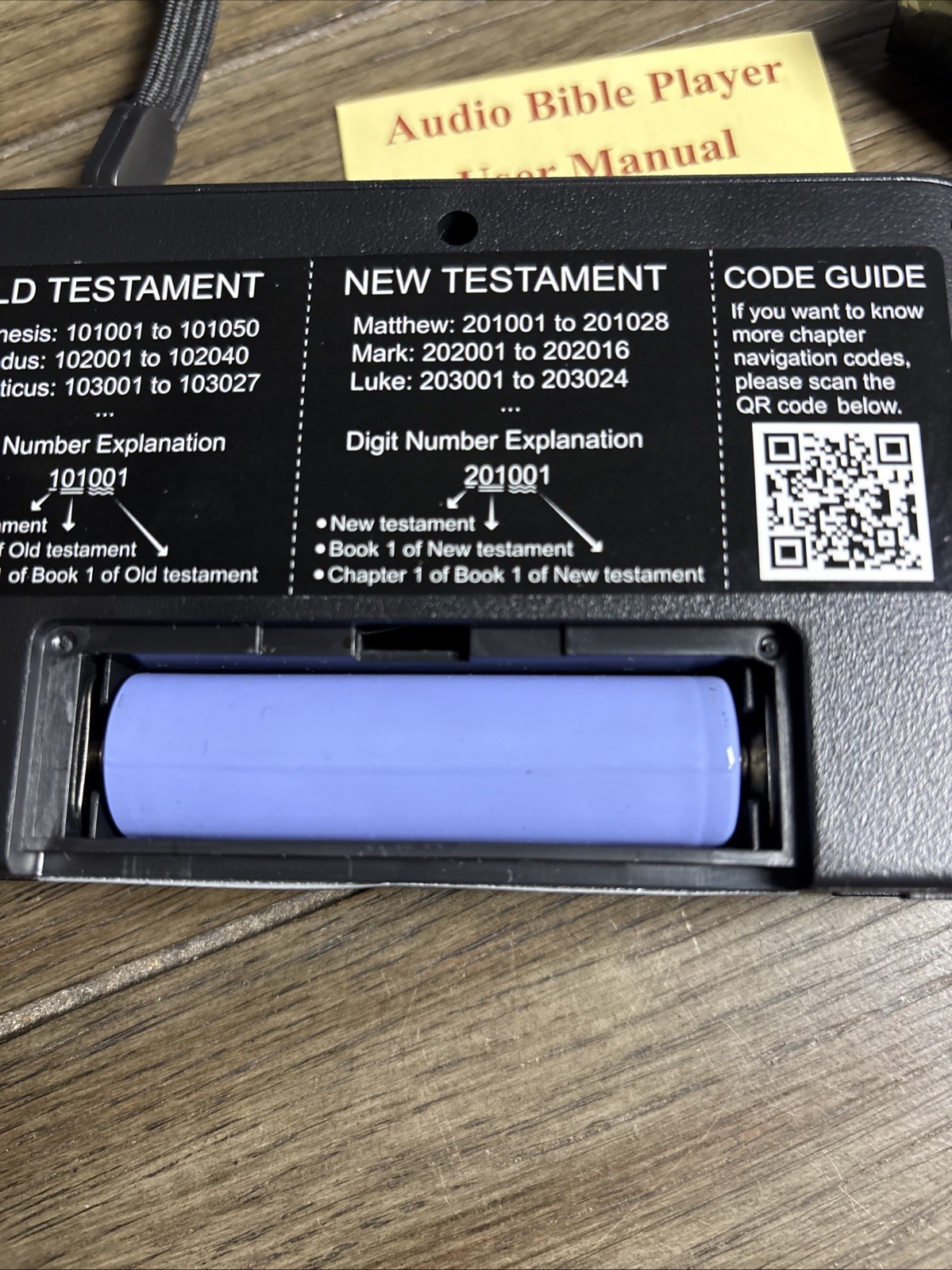 KJV Audio Bible Electronic Player King James Version Portable Christian Device