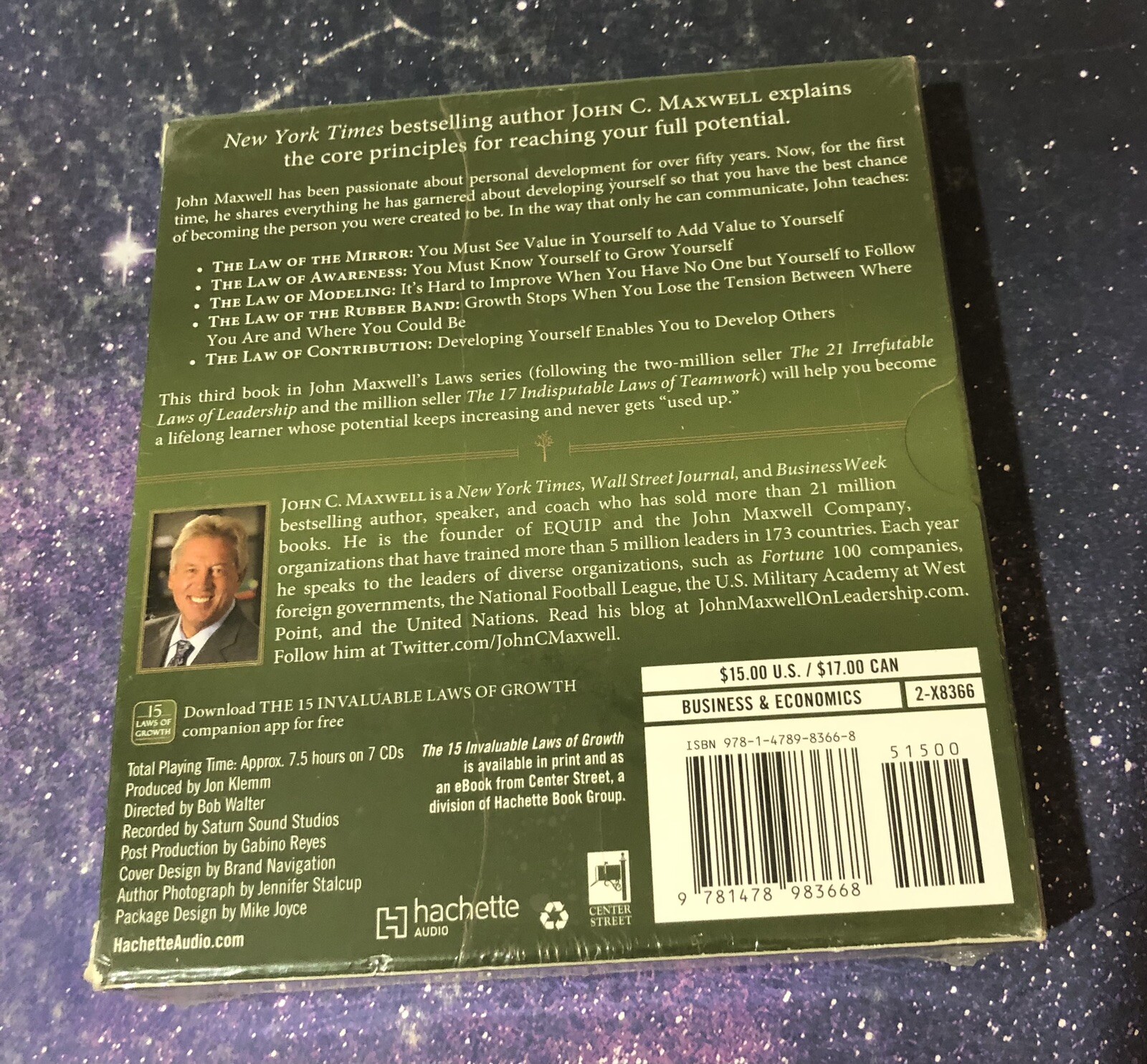 The 15 Invaluable Laws of Growth Live Them and Reach Your Potential Maxwell CDs