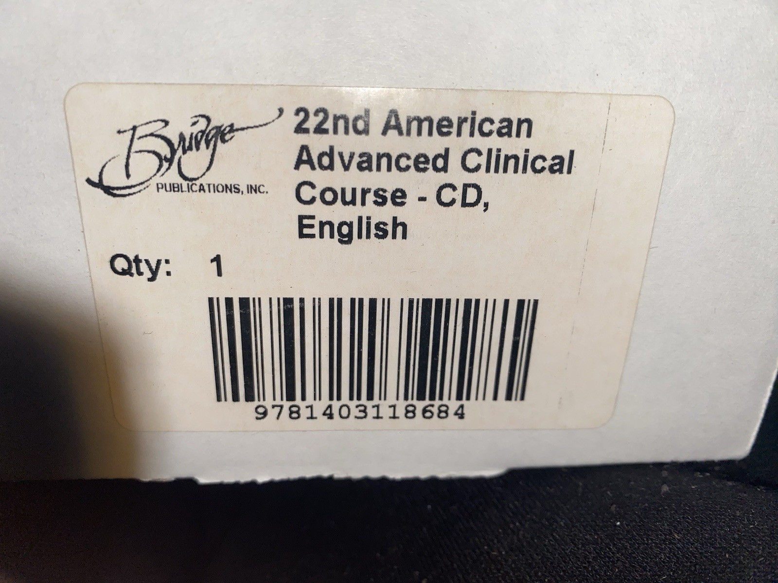 22nd American Elements Of Stable Case Gain — L. Ron Hubbard Audio CD’s Book New