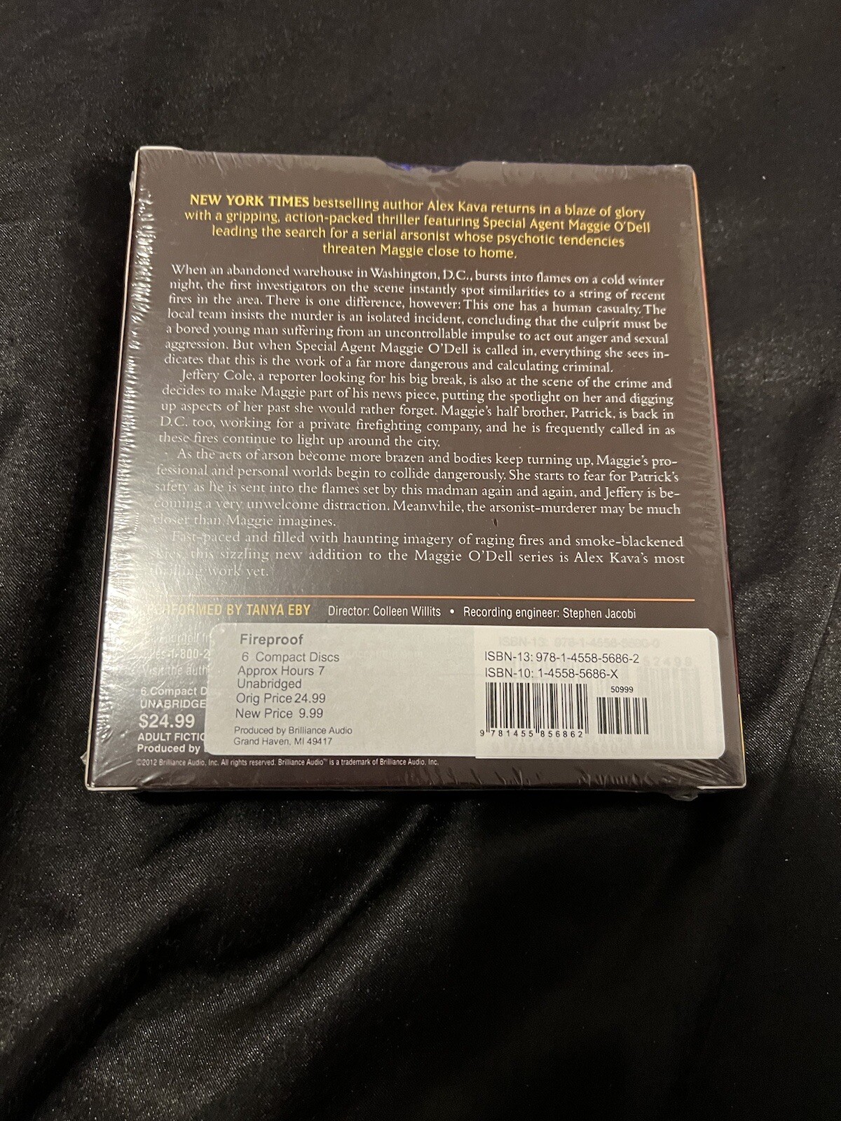 Maggie o’Dell Ser.: Fireproof by Alex Kava (2014, Compact Disc, Unabridged…NEW