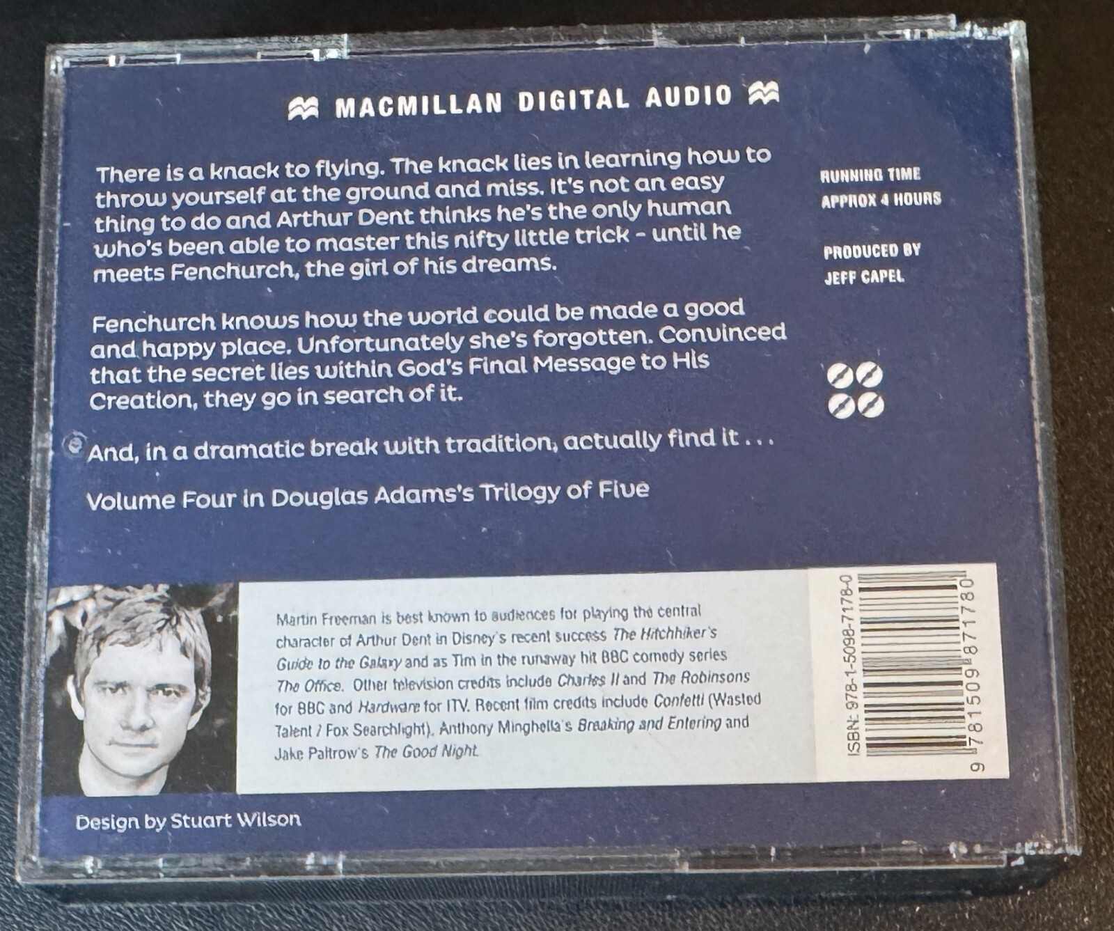 AUDIO BOOK Douglas Adams So Long and Thanks for all the Fish on 4 x CDs Freeman