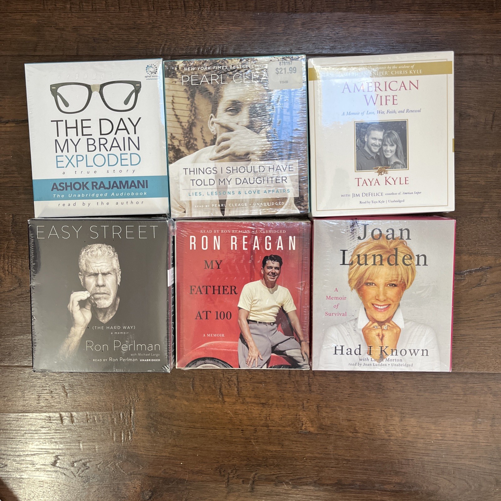 Audiobooks Books on CD Lot 6 Biography Sealed New DG30