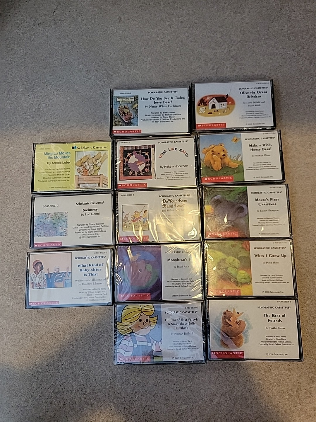Vintage Scholastic Audiobook Cassette Tapes 1991-2000 New Sealed Home School