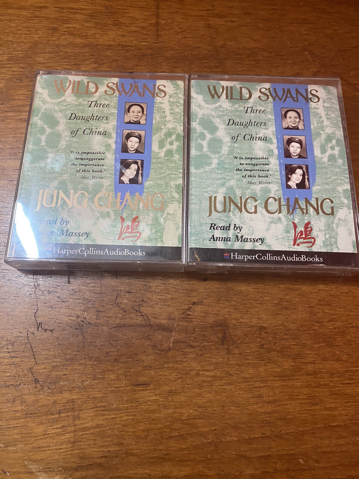 WILD SWANS JUNG CHANG AUDIO BOOK 4 CASSETTES BOX SET ANNA MASSEY Free P&P