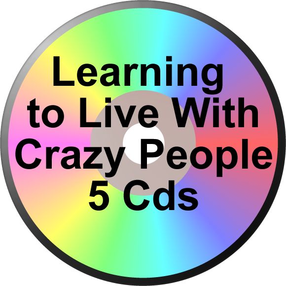 FATHER TOM W 5 CD LEARNING TO LIVE WITH CRAZY PEOPLE ALCOHOLICS ANONYMOUS ALANON