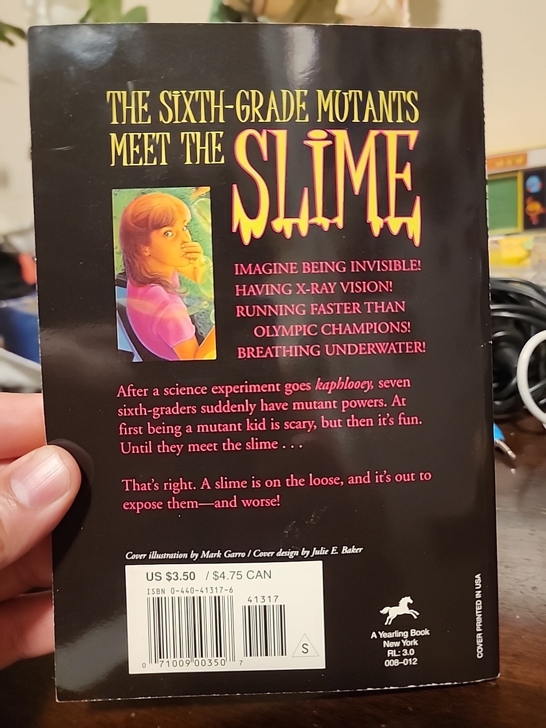 SIXTH GRADE MUTANTS MEET THE SLIME (Yearling Book) — Paperback — Very GOOD