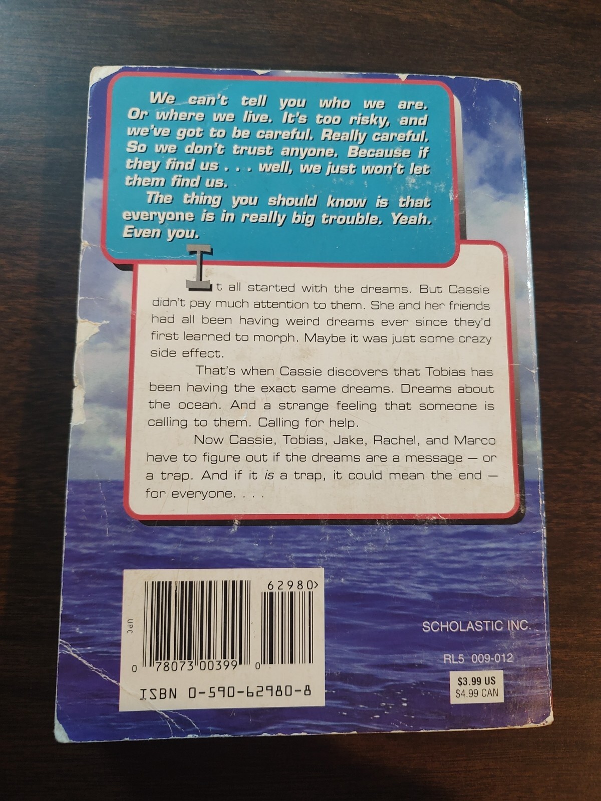 The Message (Animorphs #4) — First Scholastic Edition