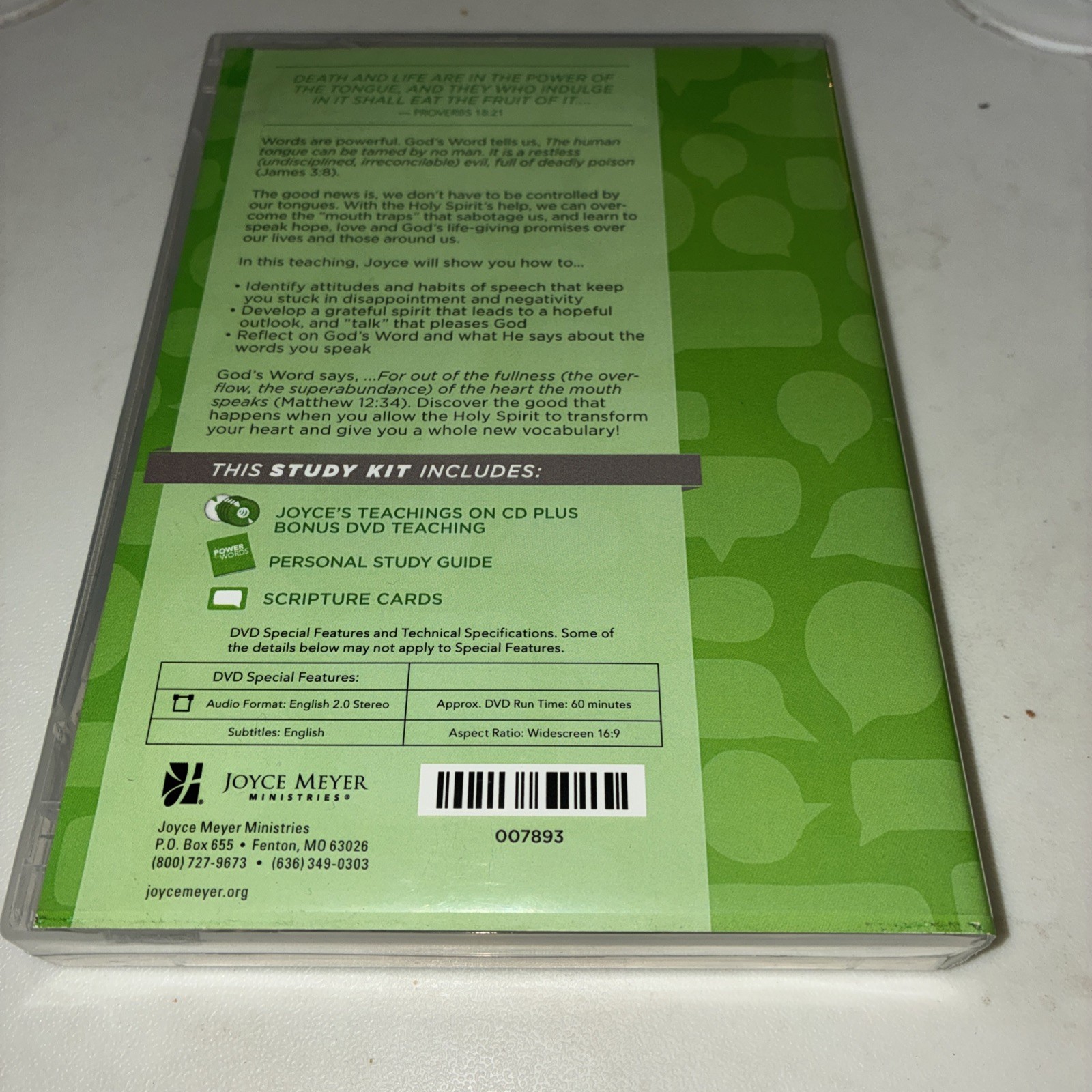 The Power of Words Action Plan — Joyce Meyer — 4 CD — 1 DVD — No Study Guide