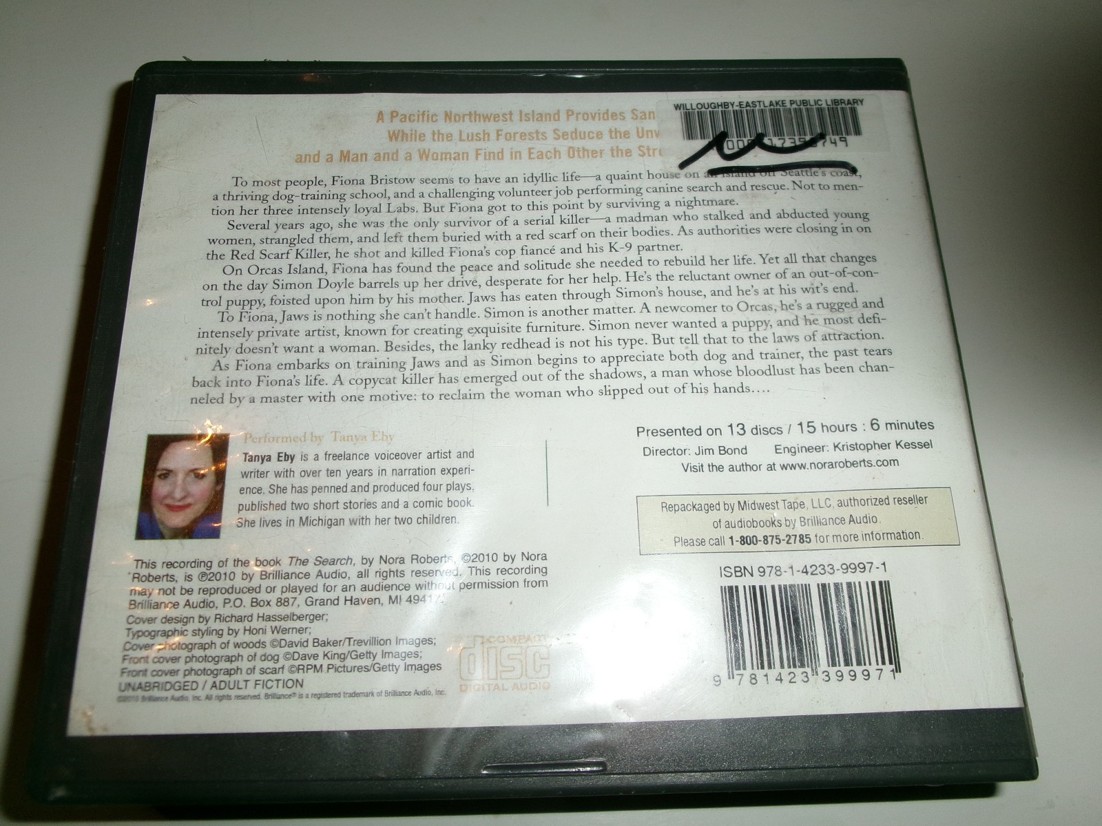 (6) Nora Roberts romantic suspense audio CD