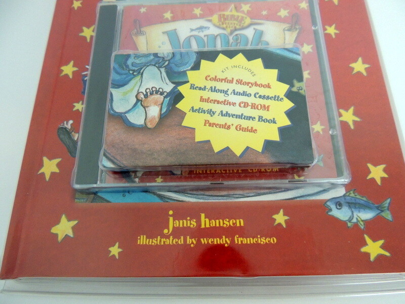 Crossway Books JONAH Bible Adventure Club Book Casette CD-Rom Janis Hansen