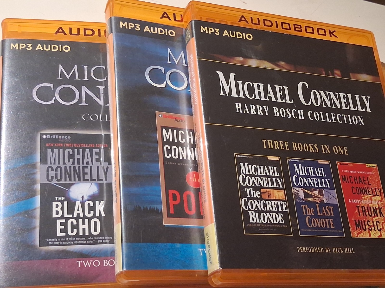 Michael Connelly MP3 CD Audiobook Collection Unabridged — Over 90 hours!