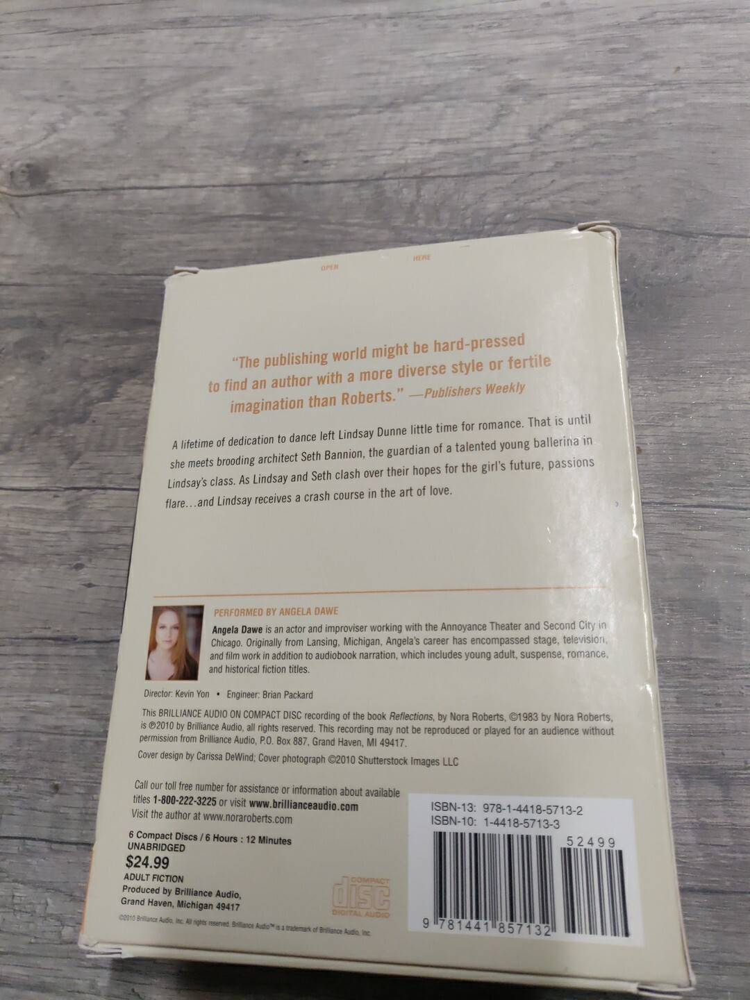 Davidov Ser.: Reflections by Nora Roberts (2010, Compact Disc, Unabridged…