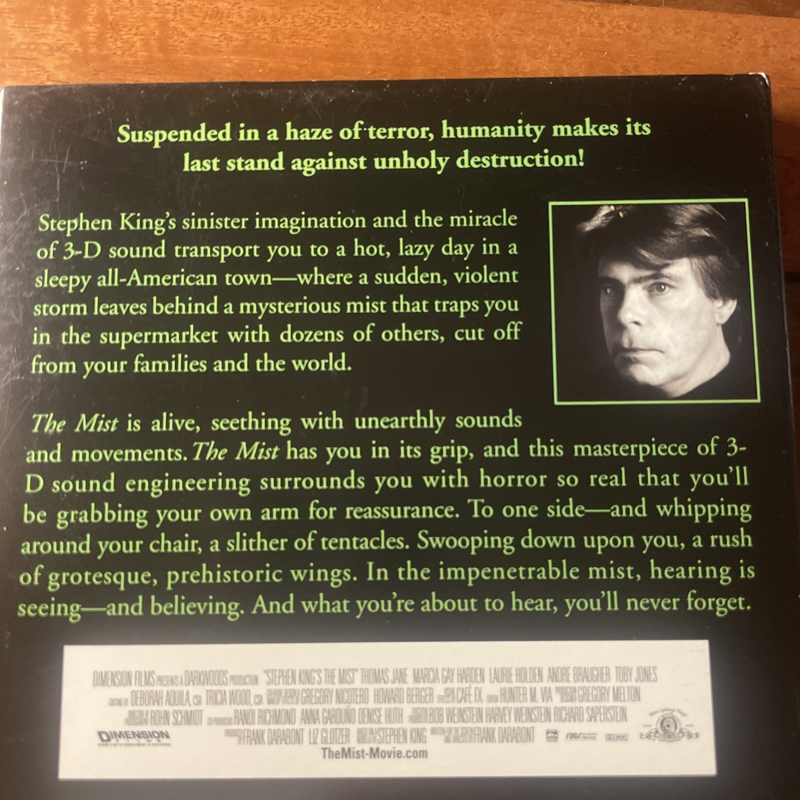 The Mist Stephen King Dramatized In 3D Sound CD Audiobook 1.5hrs