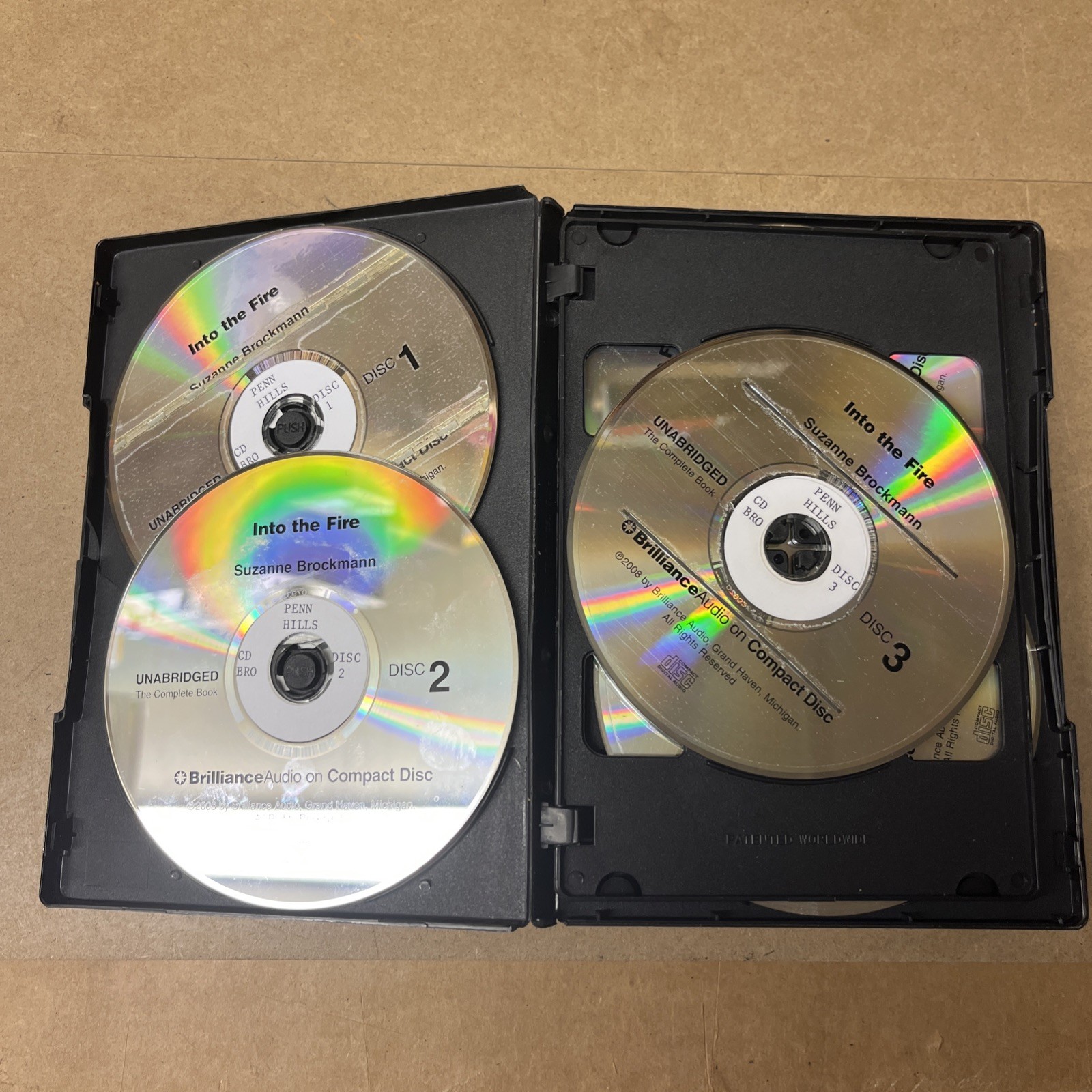 Into the Fire by Suzanne Brockmann (2008, Unabridged Audio 16 CDs) Good Tested