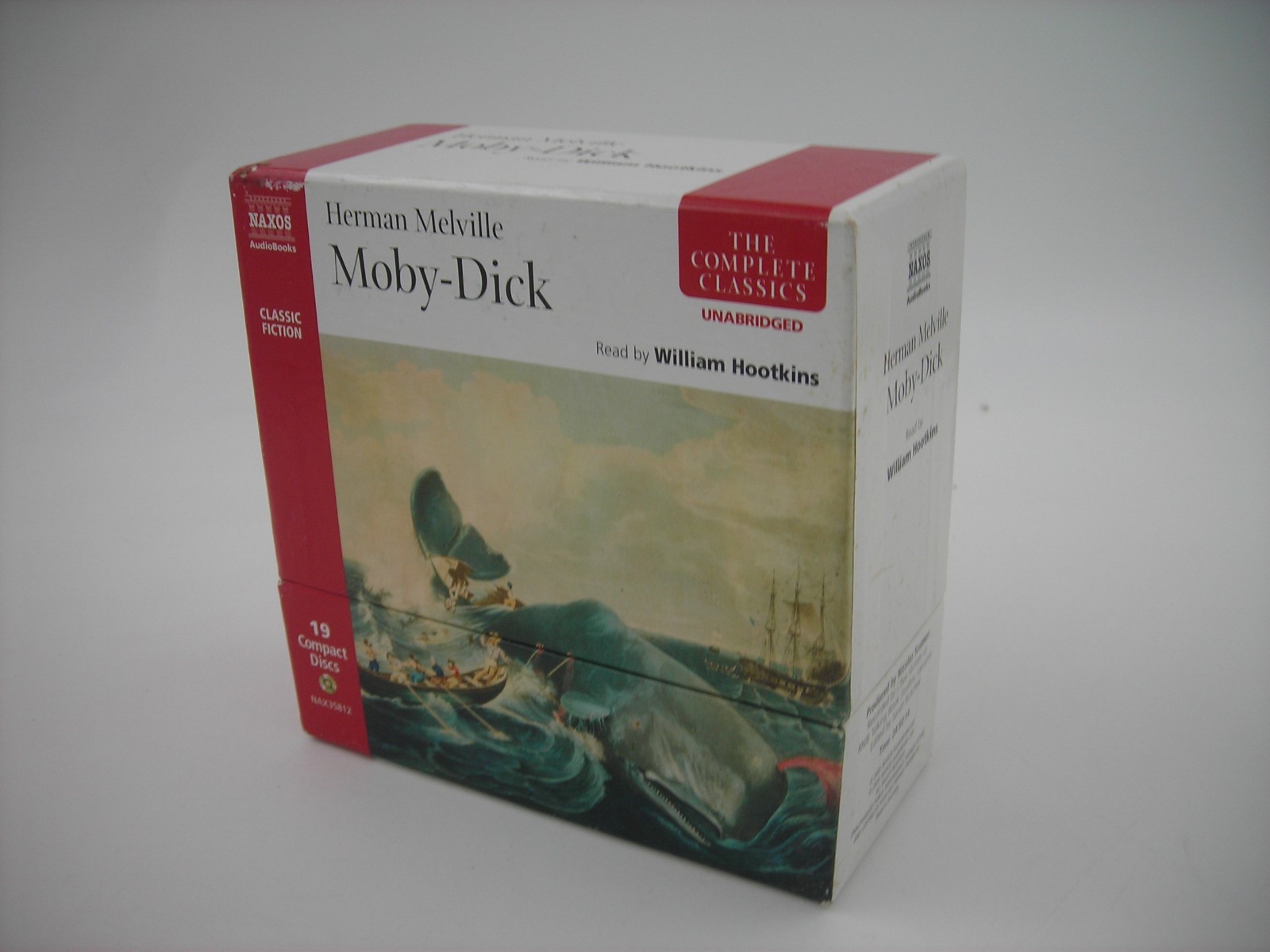 MOBY DICK Herman Melville (19 CD) Audio Book Box Set Naxos William Hootkins