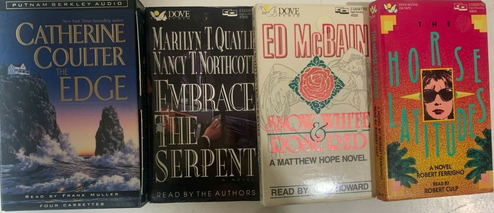 Audiobooks Suspense Mystery Robert Ferrigno Ed McBain Mixed Lot of 4 Cassette