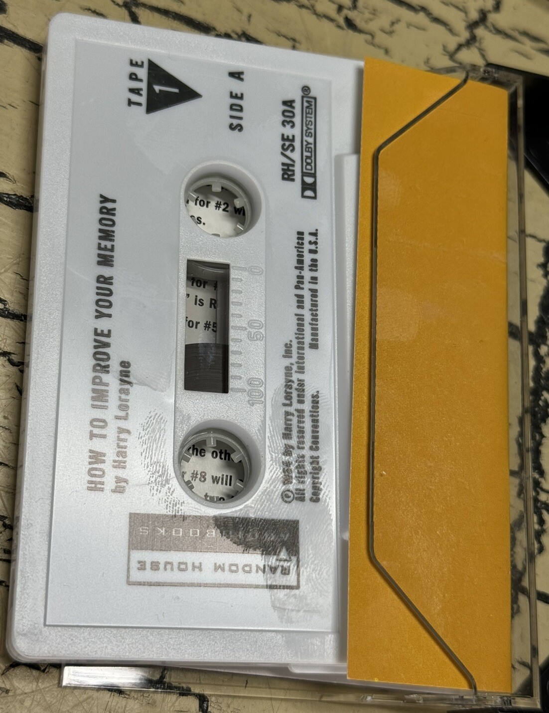 How To Improve Your Memory By Harry Lorayne Audio Book Cassette Tape Audiobook