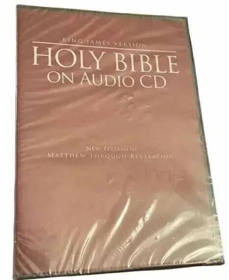 NEW CD HOLY BIBLE NEW TESTAMENT KING JAMES MATTHEW REVELATION 2008 SEALED AUDIO