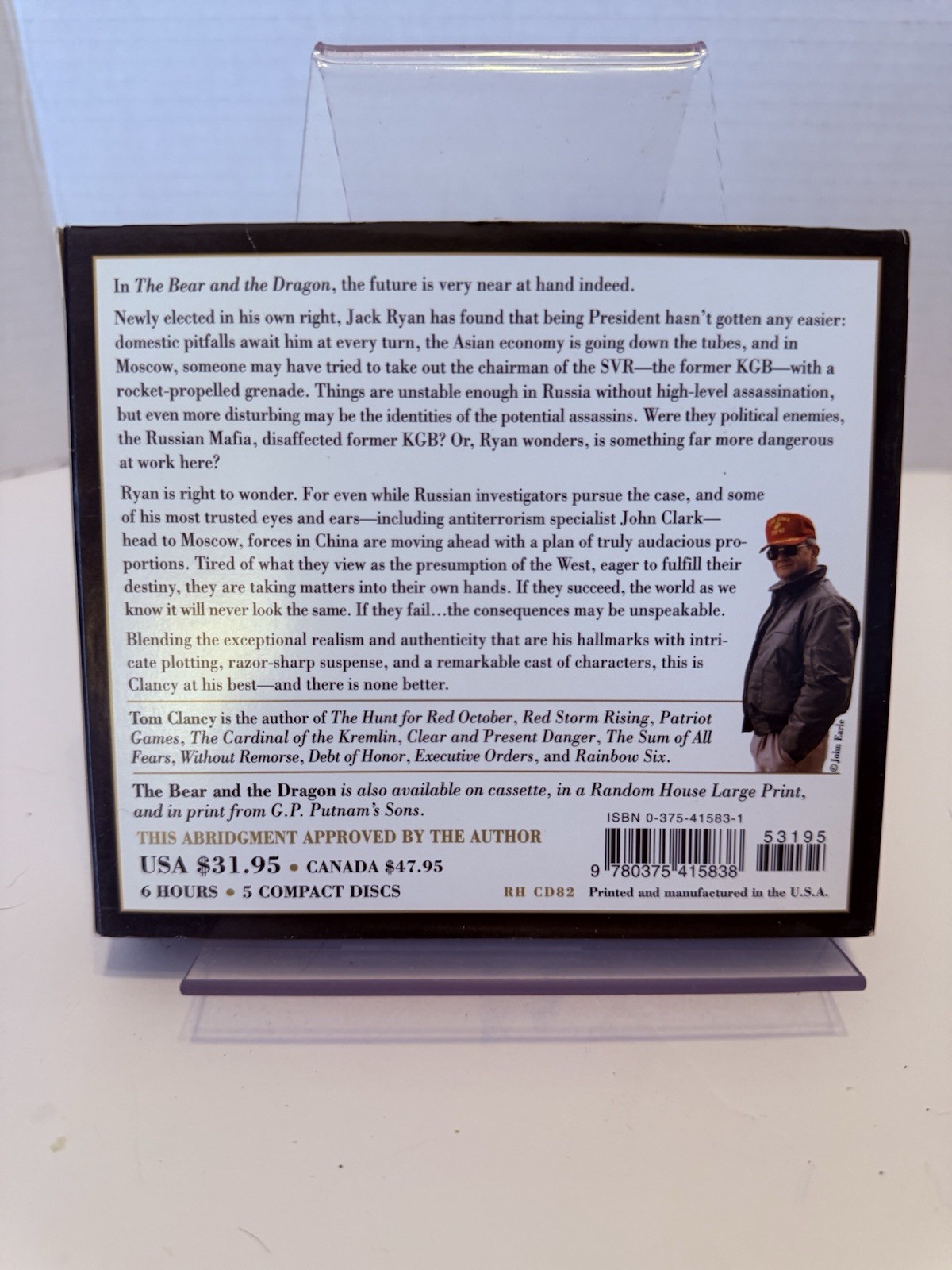 Tom Clancy — The Bear and the Dragon — Abridged Audiobook on 5 CDs — 6 Hours
