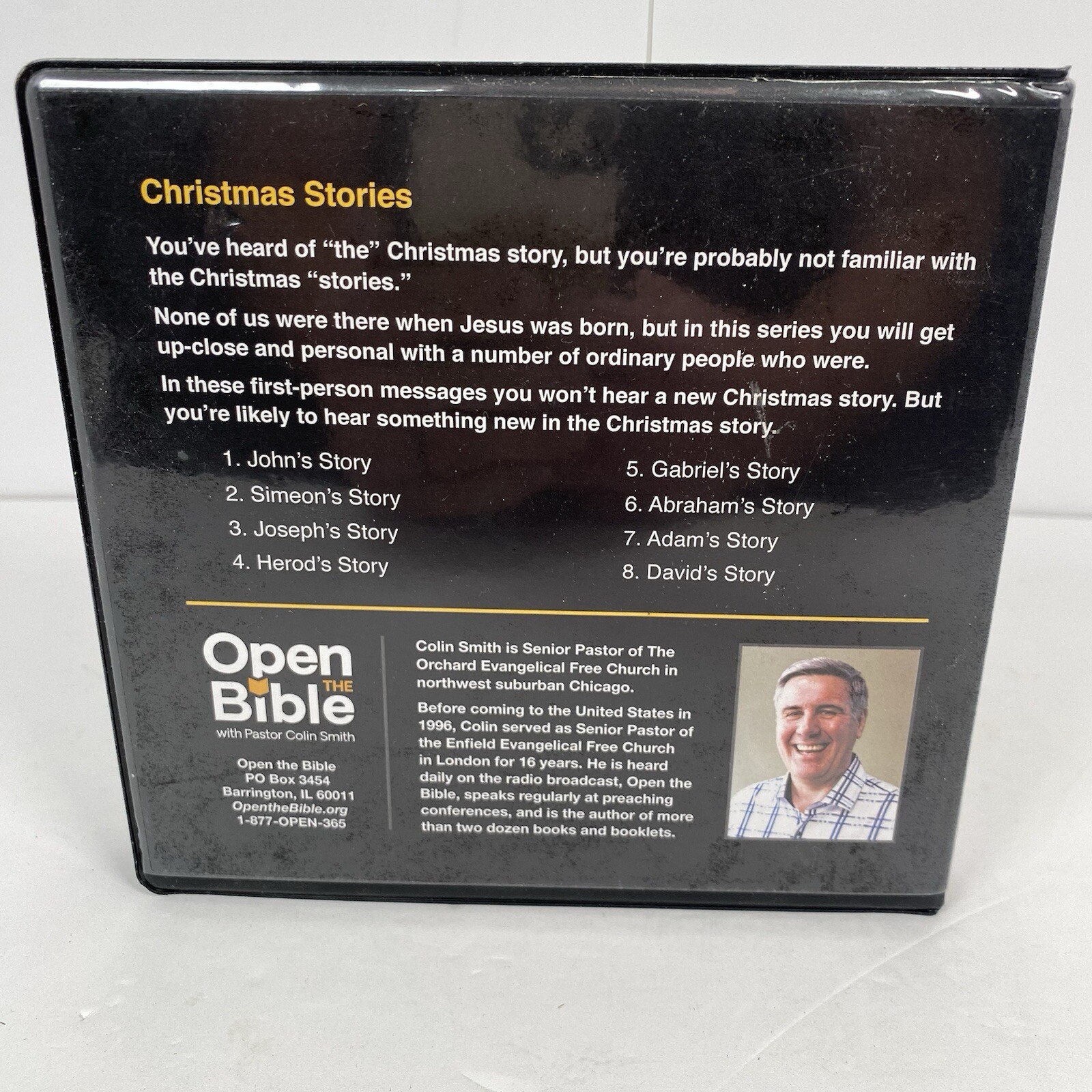 Open The Bible CHRISTMAS STORIES 8 Audio CD Set Christian Faith — Colin S. Smith