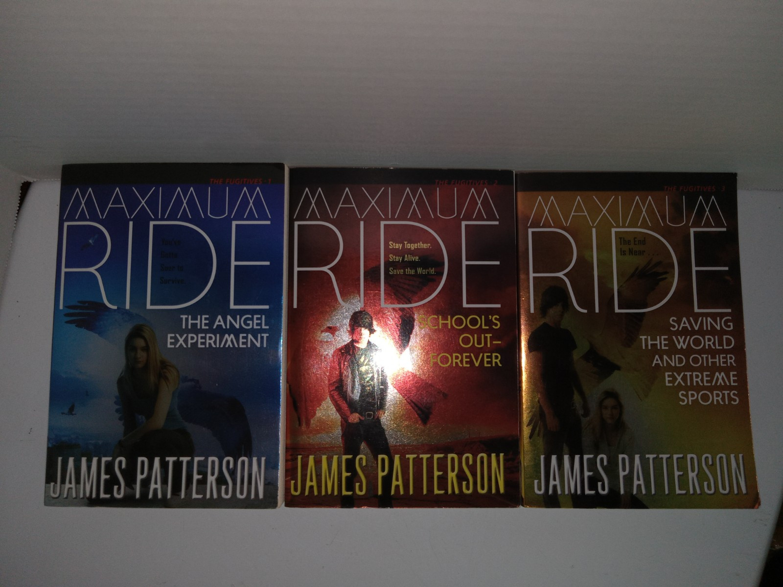 Maximum Ride Series by James Patterson The Fugitives Books #1-3 2010