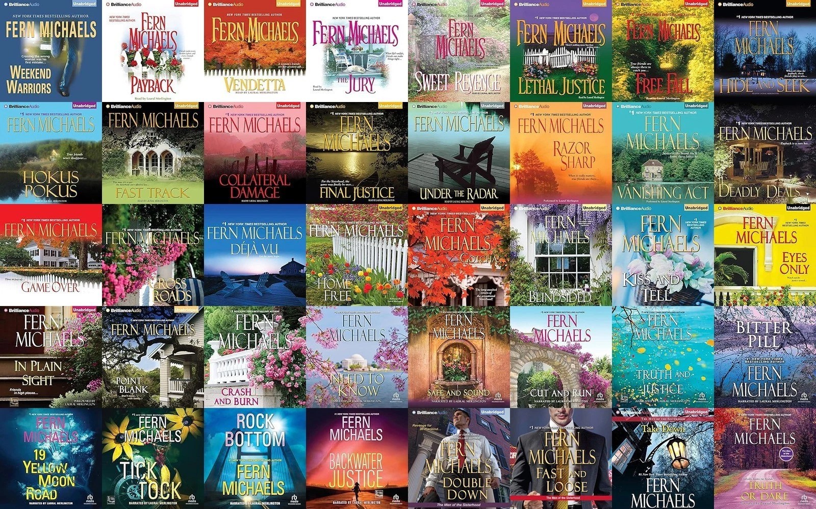 The SISTERHOOD Series By Fern Michaels — 40 MP3 Audiobook Collection