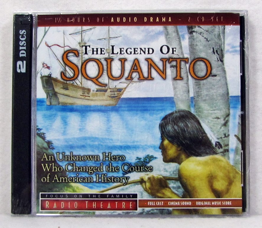 NEW The Legend of Squanto Radio Theatre Audio 2 CD Focus on the Family Tyndale