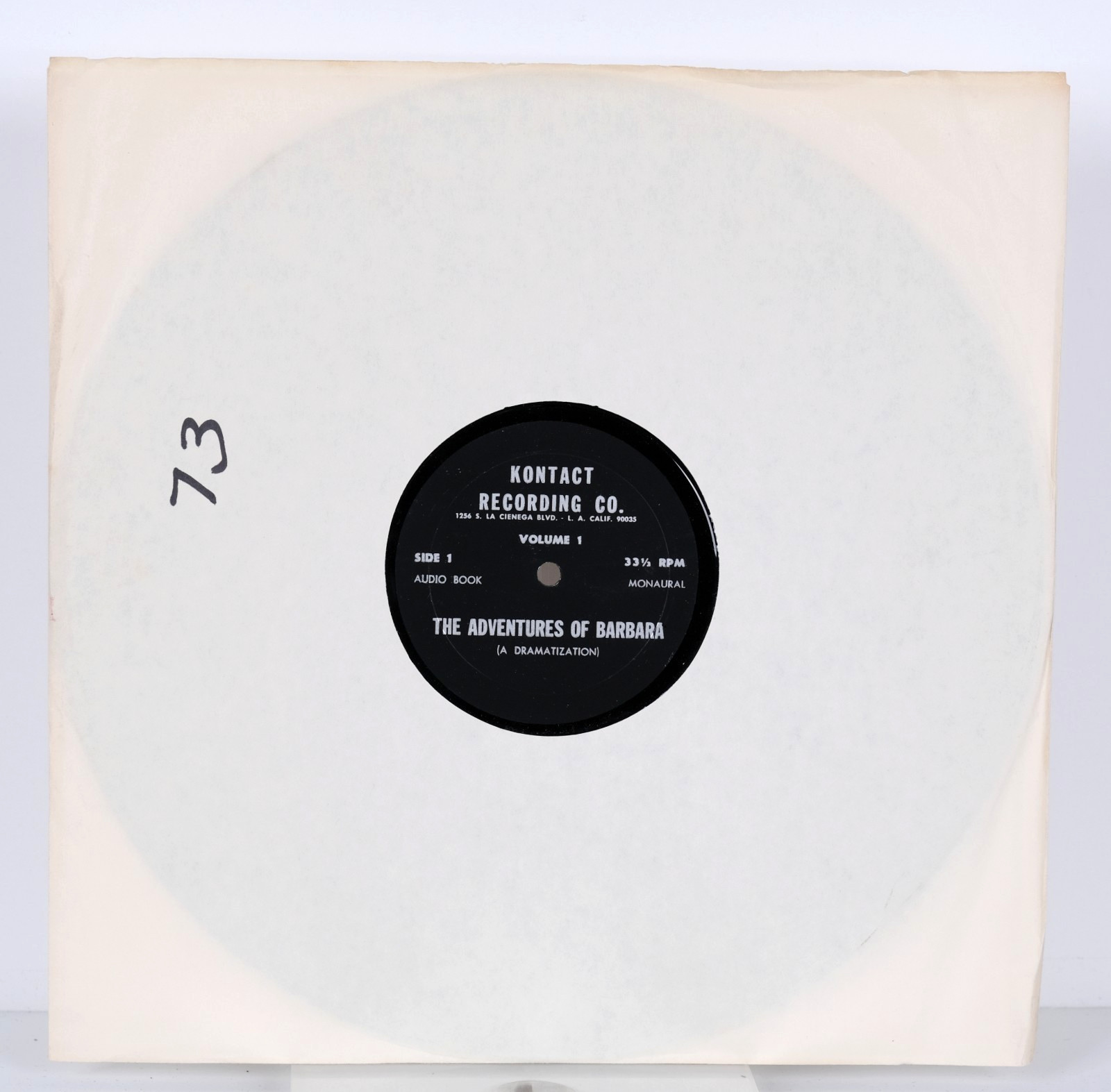 3 Volume Audio Book «The Adventures of Barbara» Very Hard to Find Mono Vinyl LPs