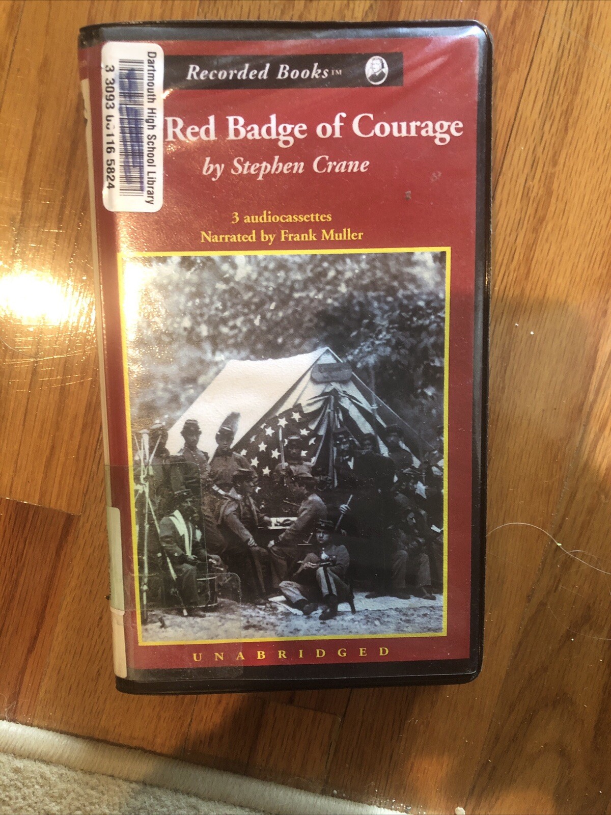 The Red Badge of Courage by Stephen Crane Audiobook on Cassette 1981