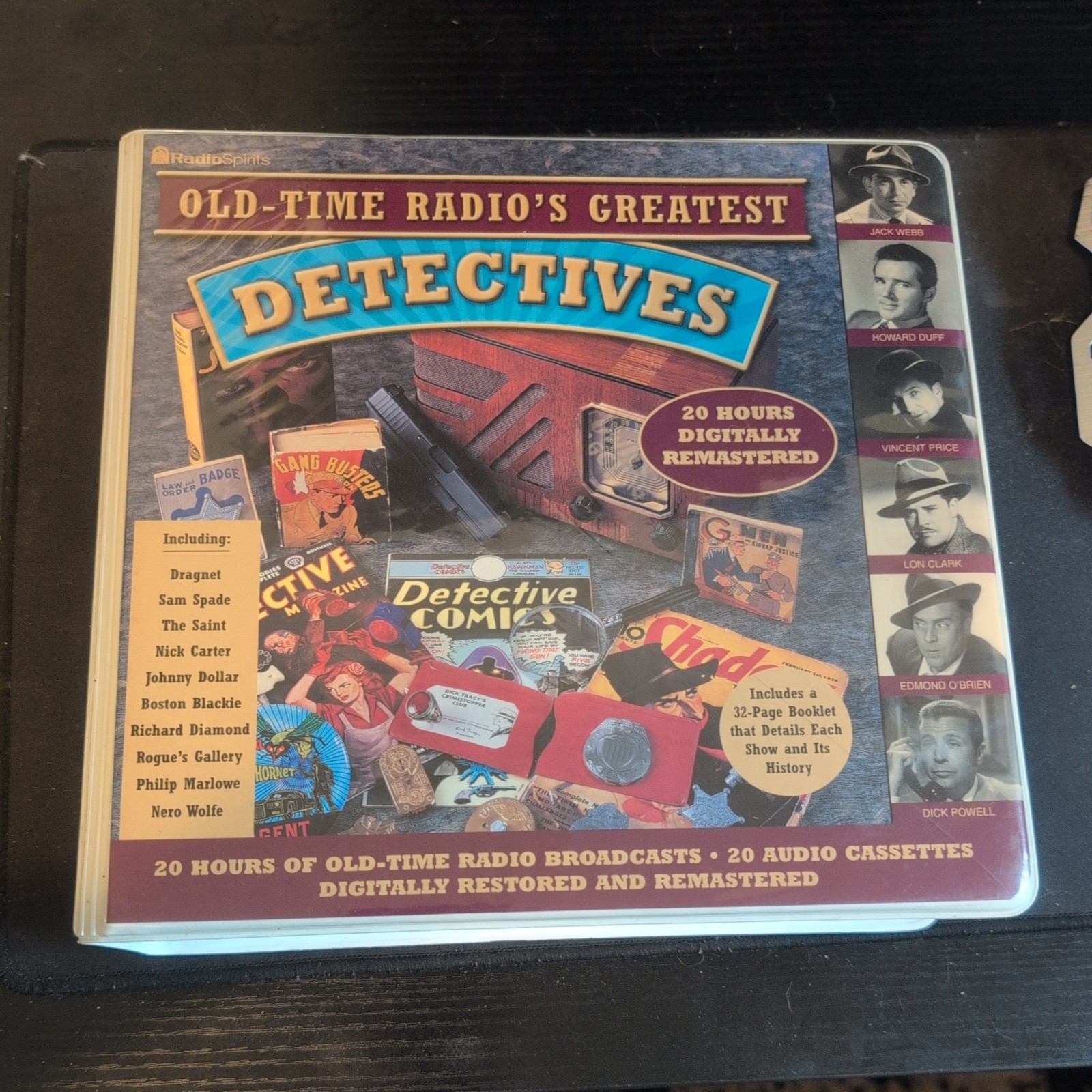 Old Time Radio’s Greatest Detectives Cassette Collection, 20 Tapes