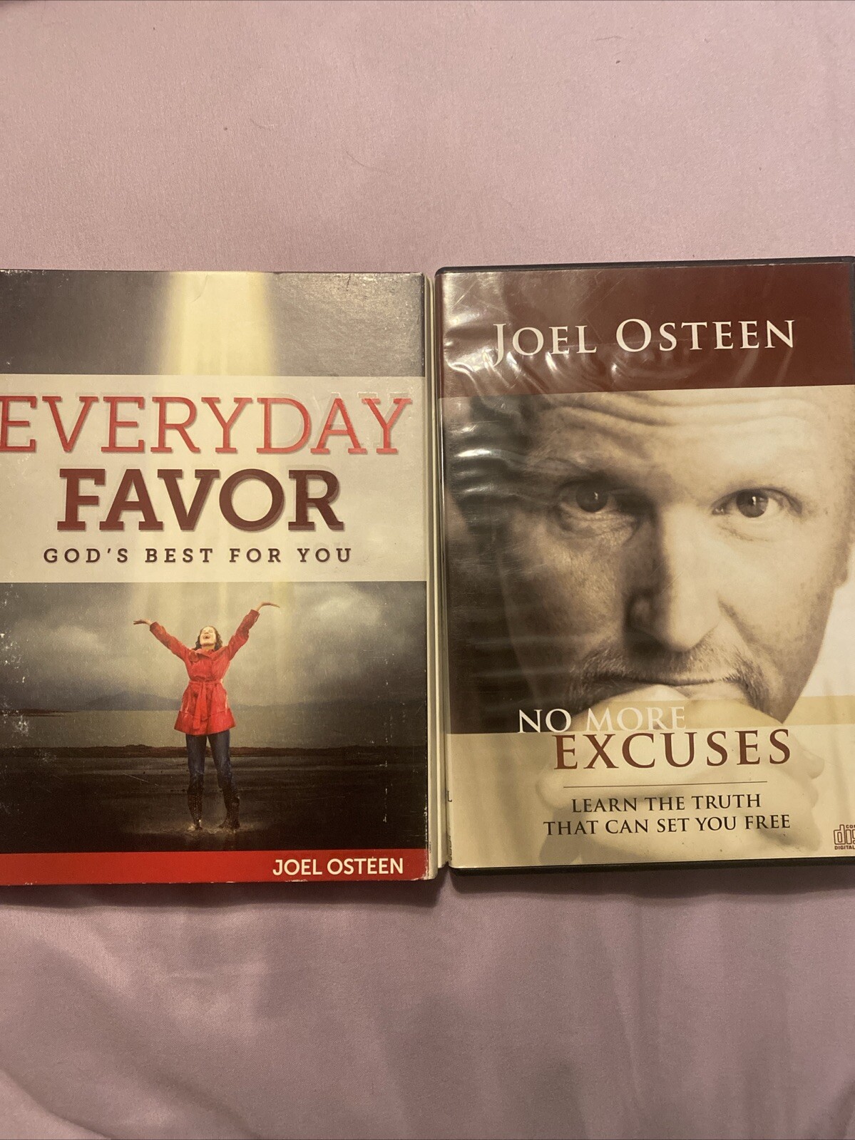 Joel Osteen Lot — Everyday Favor (2 CDs And 1 DVD) And No More Excuses (2 CDs)