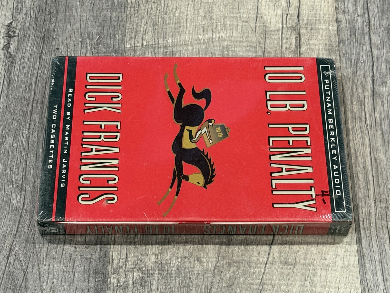 10 lb. Penalty by Dick Francis Audiobook Cassette, Read by Martin Jarvis-NEW