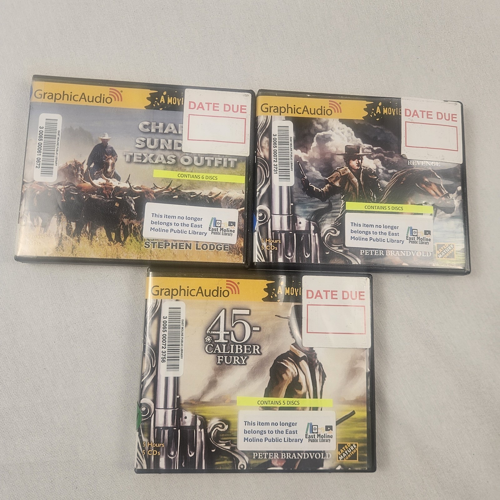 Lot 17 Western Audiobook CD Sets GraphicAudio A Movie In Your Mind Ex Library