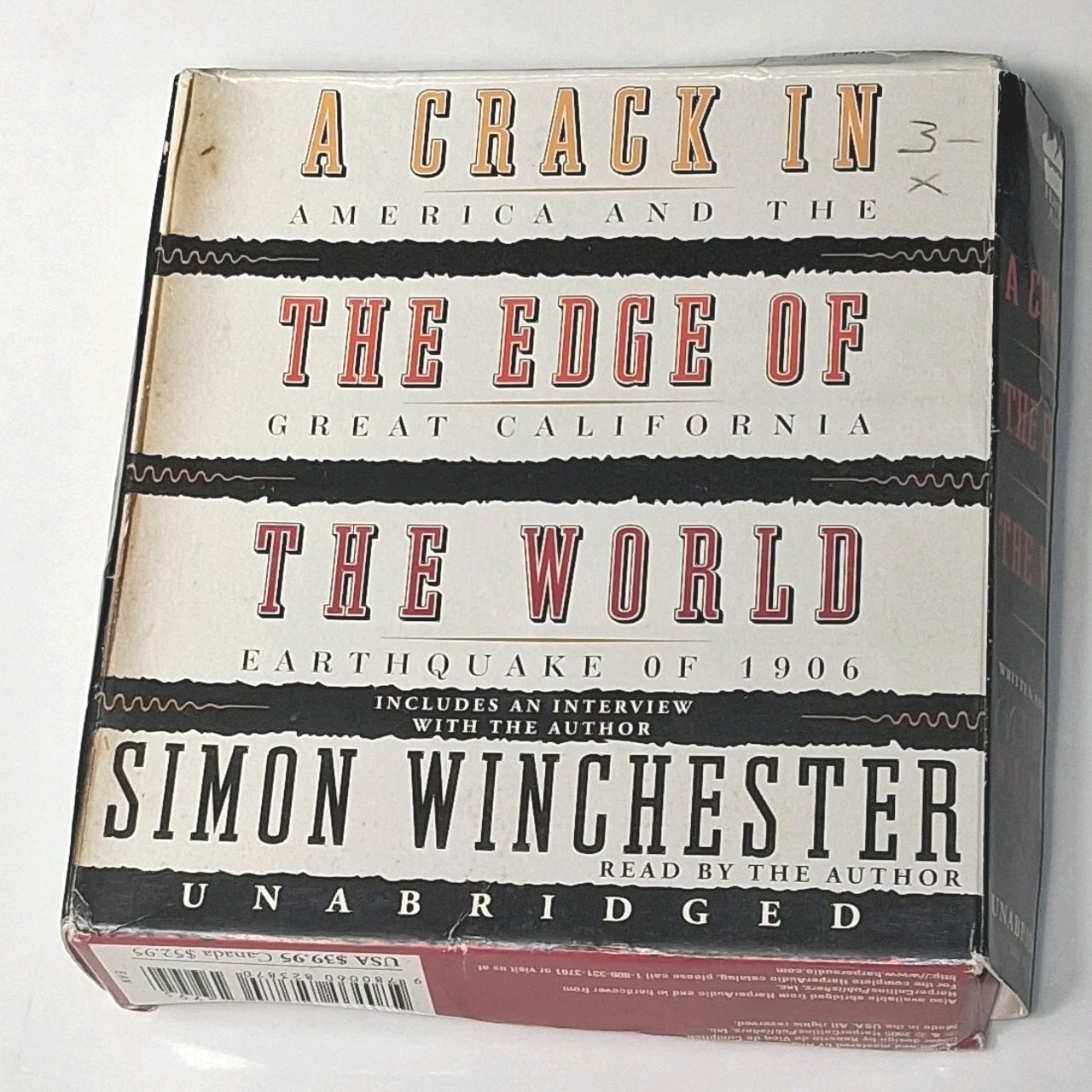 Audio Book Simon Winchester 10 CDs A Crack in the Edge of the World Unabridged