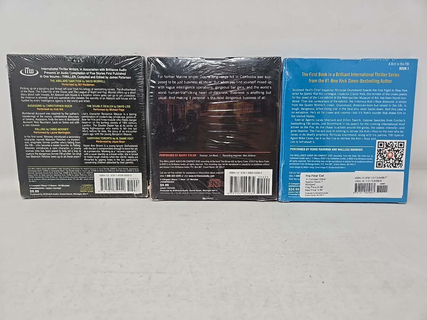 23 AUDIOBOOKS — Brand New — Mysteries, Suspense, Action, Espionage, Adventure