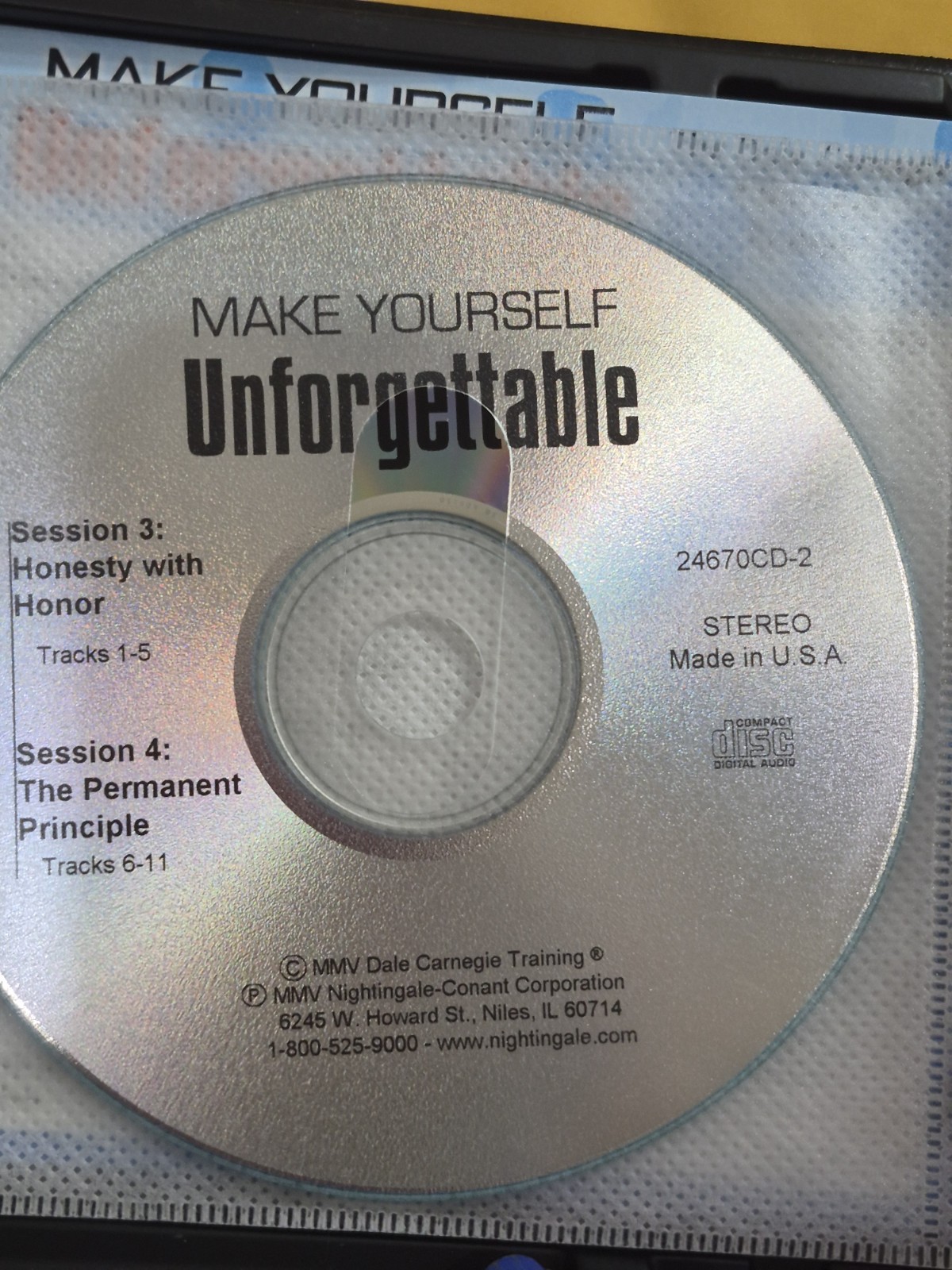 Dale Carnegie Make Yourself Unforgettable 6 CD Audiobook Leadership Training