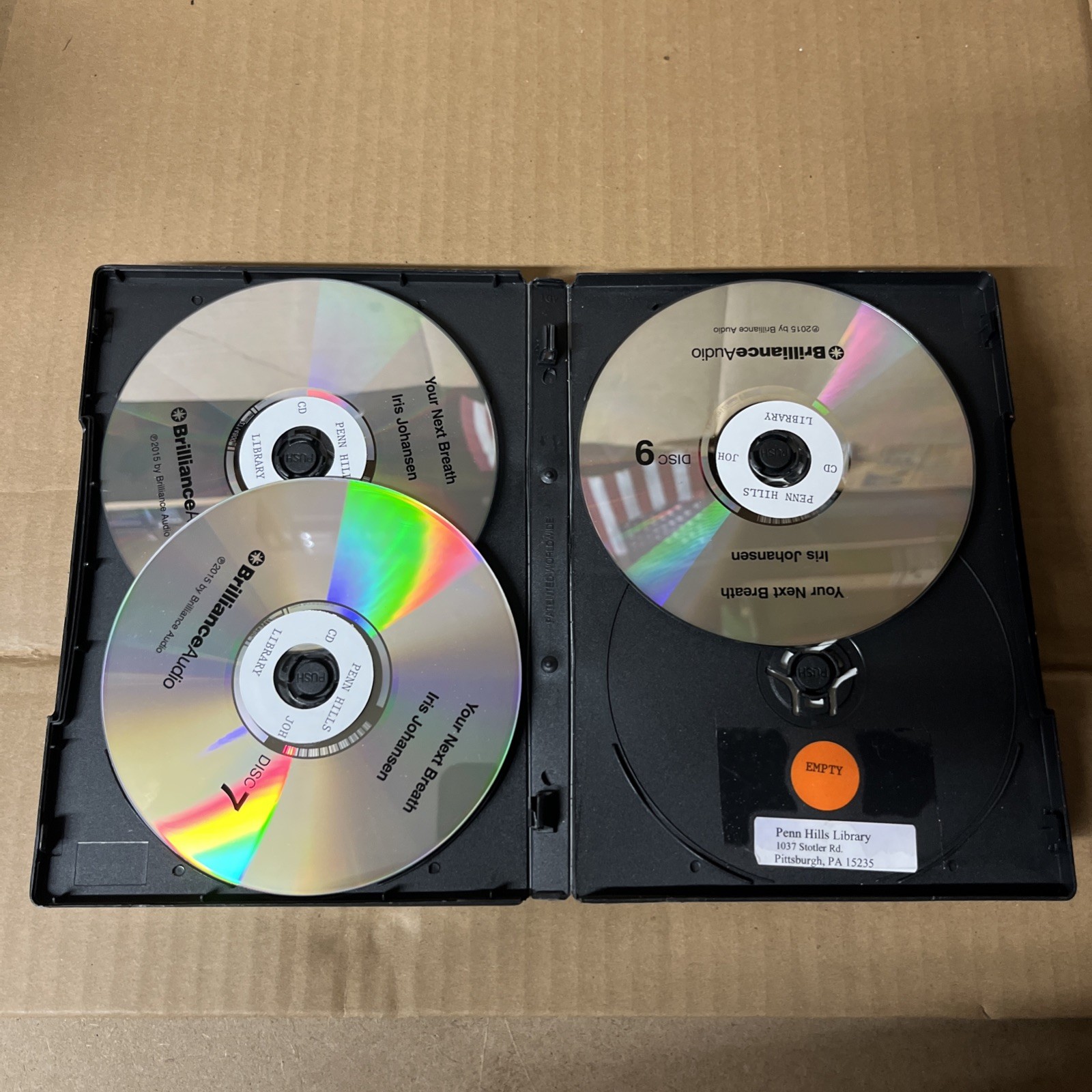 Your Next Breath — Iris Johansen (Unabridged Audiobook 9 CDs) Very Good Tested
