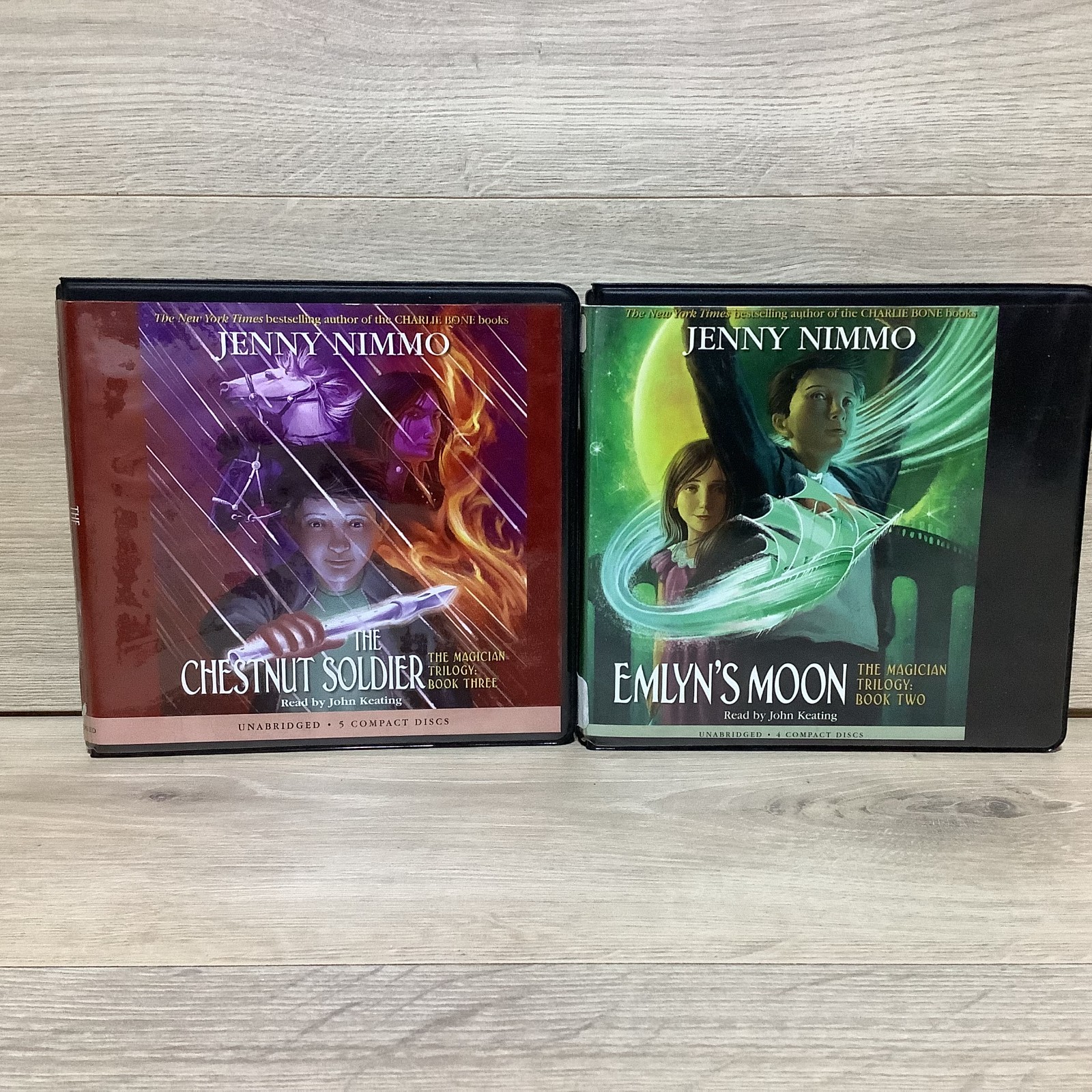 Jenny Nimmo UNABRIDGED Lot Of 2 Audio Books CD Chestnut Soldier & Emlyn’s moon