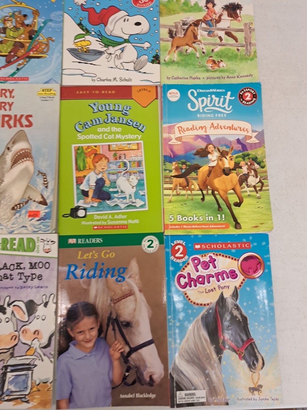 Lot Of 15 Level 2 Readers Animals, Horses, Sharks #6.4.97