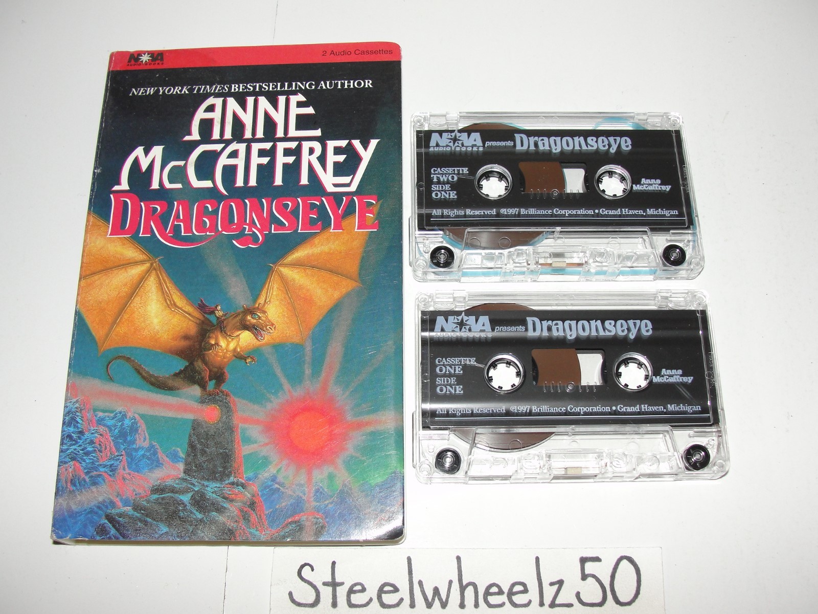 Dragonseye Audiobook Anne McCaffrey Cassette Abridged 1997 Brilliance Audio HTF