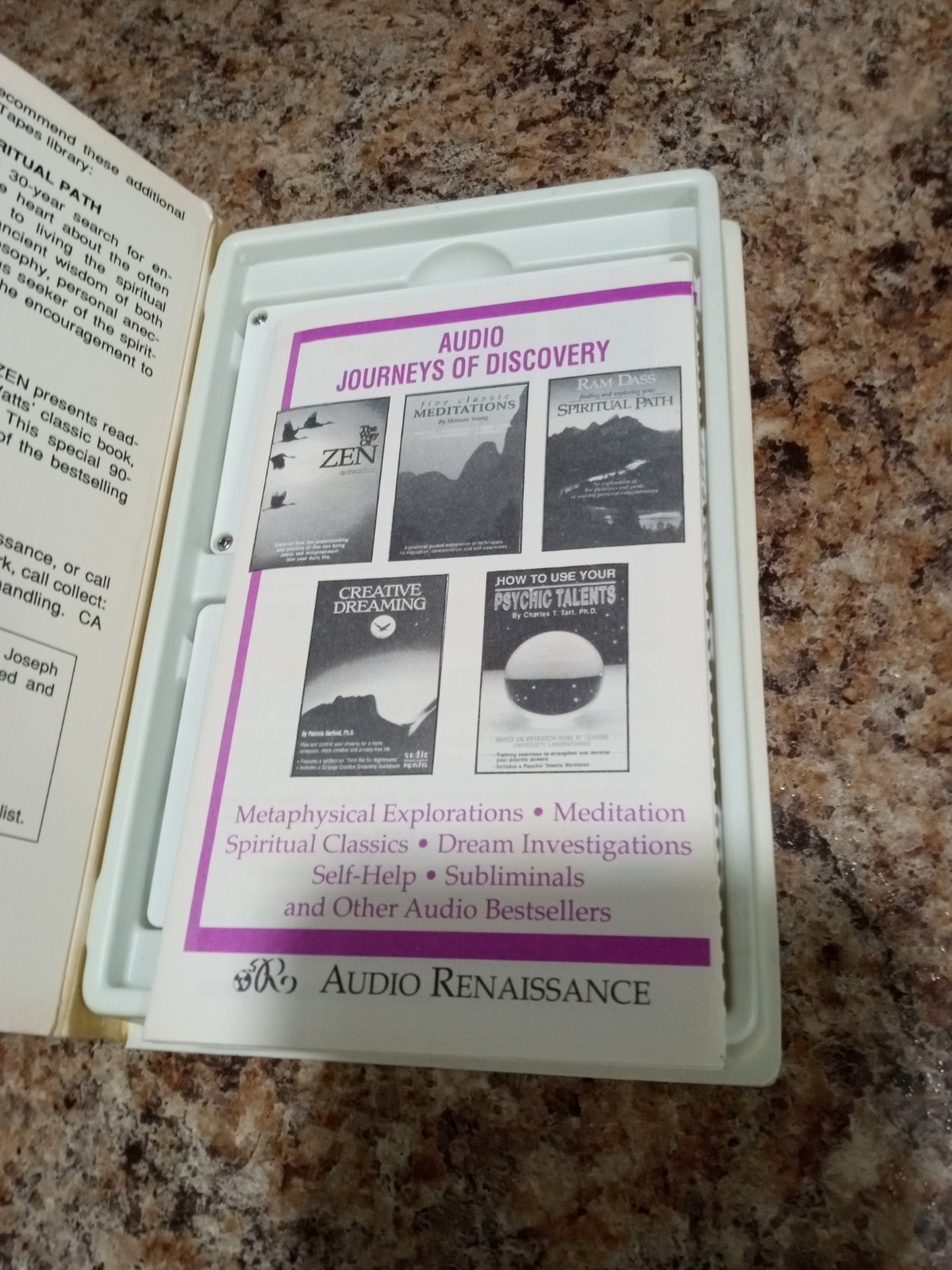 Joseph Campbell The Hero With A Thousand Faces Volume 1 & 2 Audio Cassette