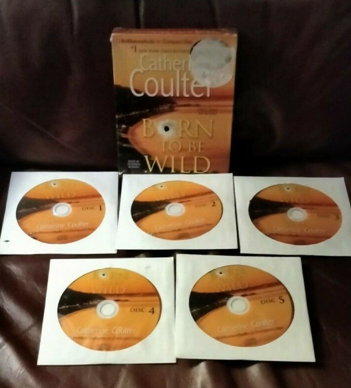 Catherine Coulter Born to Be Wild 5 CD audiobook Reader Susana Burney Brilliance