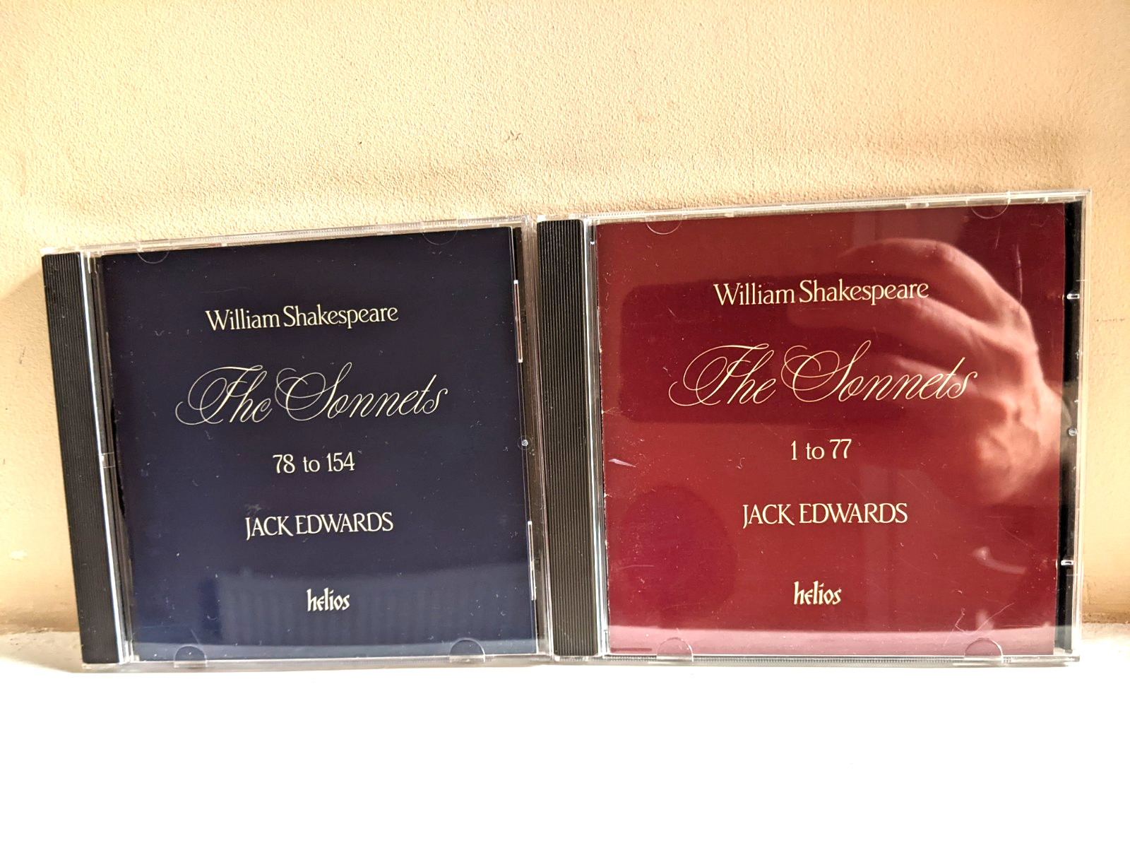William Shakespeare The Sonnets Volumes 1 & 2 2CD Set Jack Edwards Helios Spoken